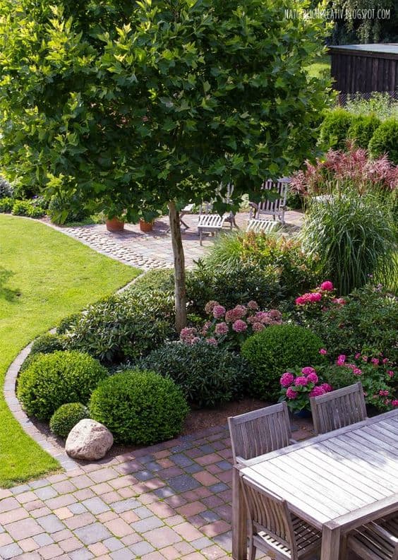 landscaping ideas around trees