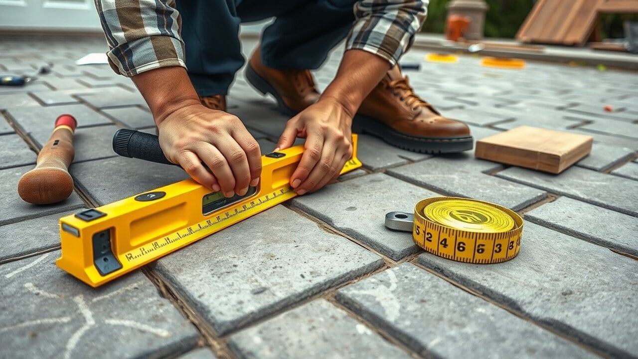 How to install interlocking pavers with essential tools and materials