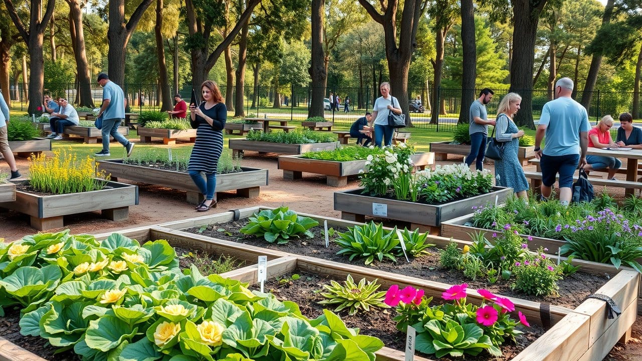 Community gardening trends and landscaping in Melbourne parks