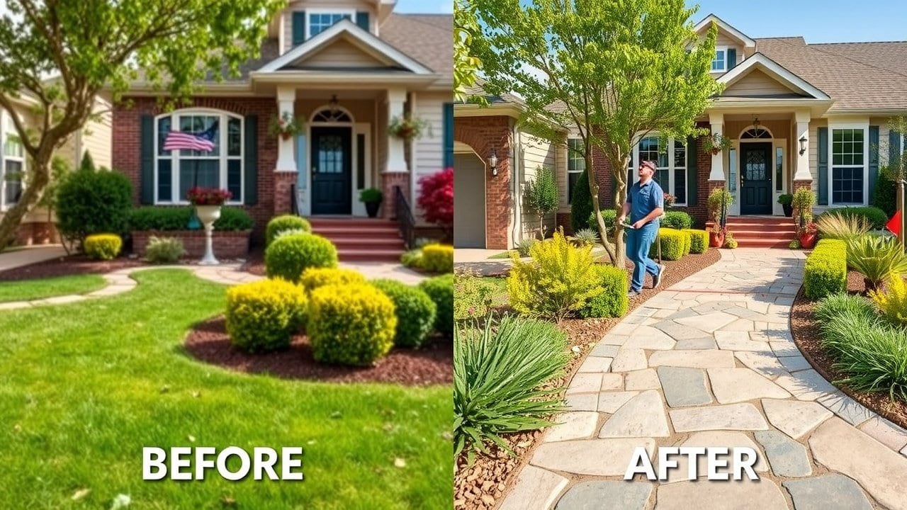 Benefits of hiring a professional landscaper for yard transformation
