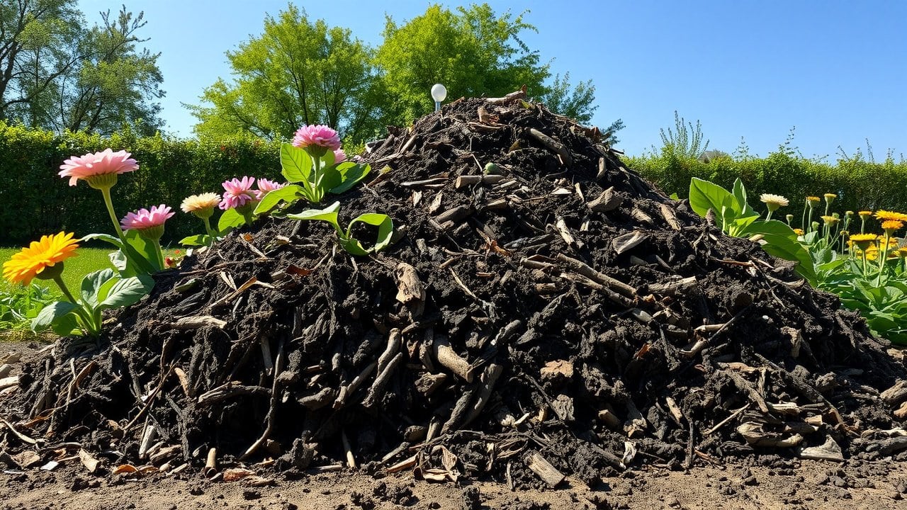 How to create a compost heap for healthier garden soil