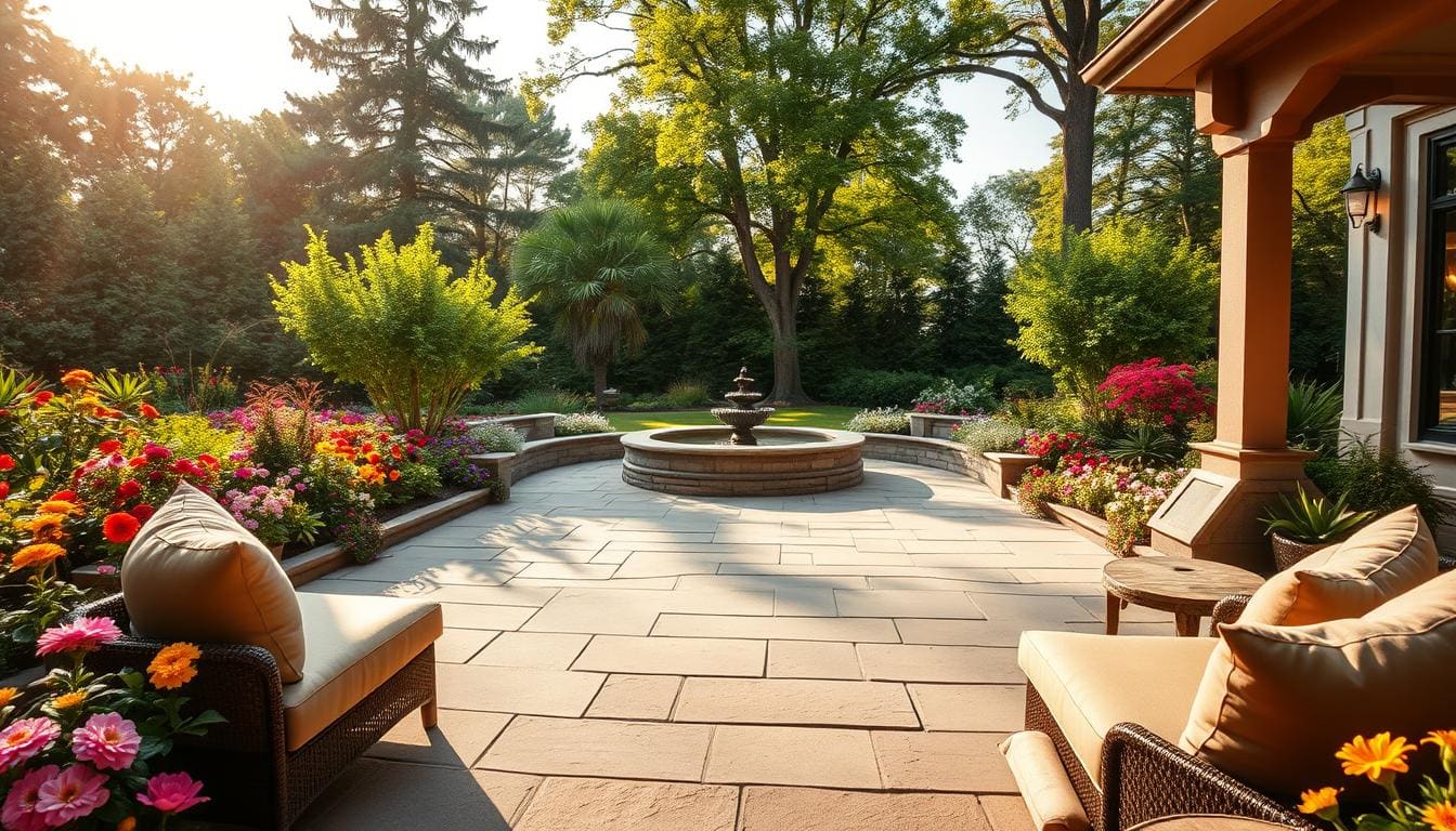 functional patios and vibrant gardens