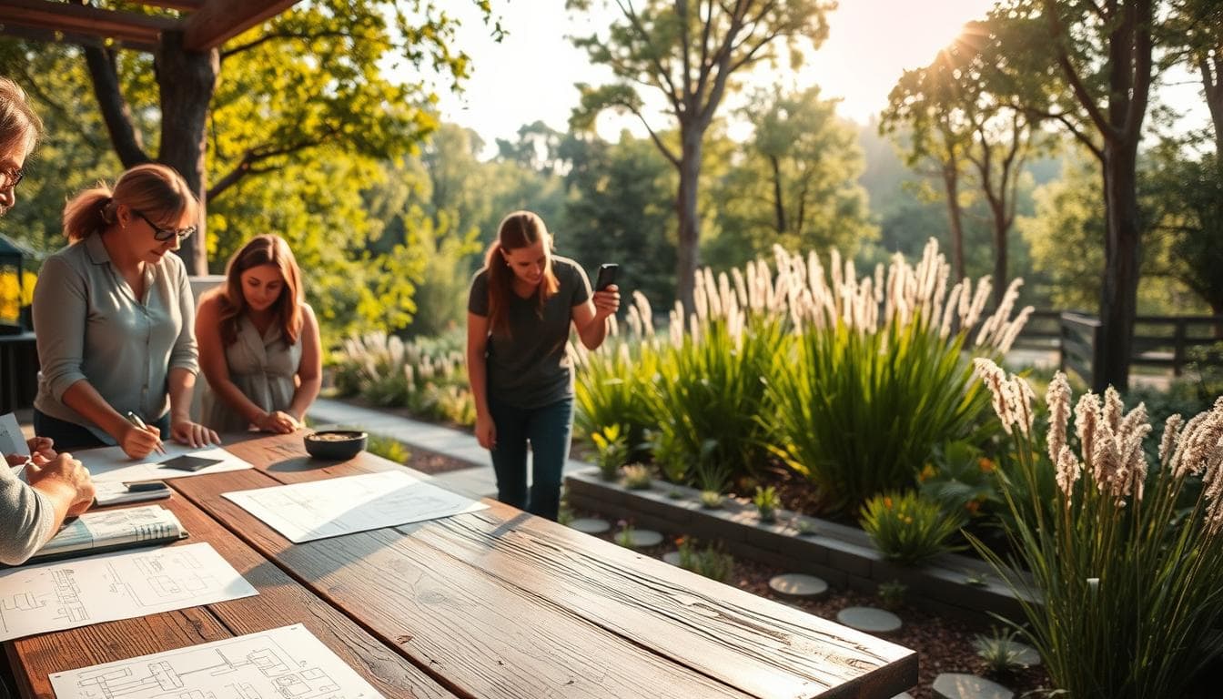 Sustainable outdoor project planning